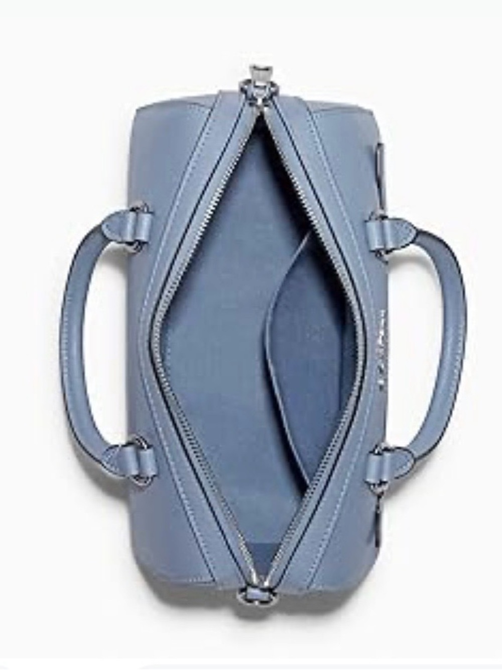 Coach Rowan bag in Light Blue Leather with Pink Chain - Picture 8 of 13